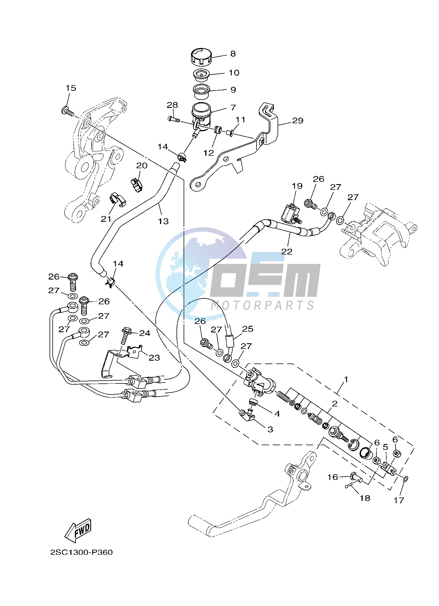 REAR MASTER CYLINDER