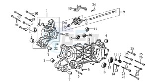 JET EURO X 50 25 KMH E2 drawing CRANKCASE