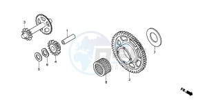 CBR600RR drawing STARTING CLUTCH