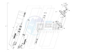 SENDA R DRD - BLACK DEVIL 2A EDIZIONE - 50 CC VTHSR1A2A drawing FRONT FORK