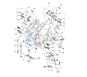 XTZ SUPER TENERE 1200 drawing STAND AND FOOTREST