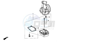 CR125R drawing CARBURETOR O.P. KIT (CR125R2,3)