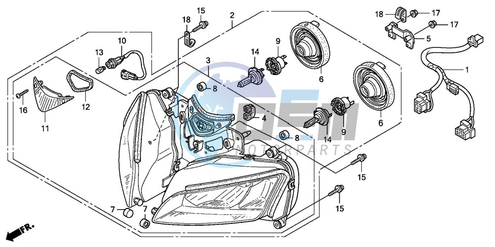 HEADLIGHT (CBR125RW7)