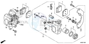 TRX500FM5F TRX500FM Europe Direct - (ED) drawing FRONT BRAKE CALIPER