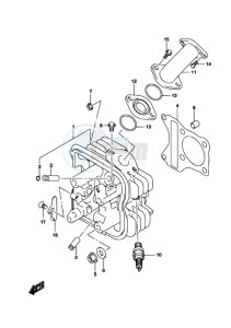 LT-Z90 drawing CYLINDER HEAD