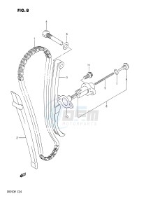 DR250 (E24) drawing CAM CHAIN