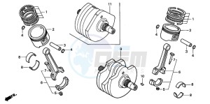 VT1100C3 drawing CRANKSHAFT/PISTON