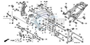 CB600F3A France - (F / CMF ST 25K) drawing FRAME BODY