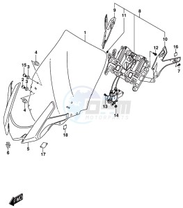 AN650 BURGMAN drawing WINDSCREEN