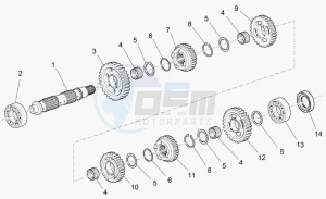 Griso V 850 IE IE drawing Driven shaft