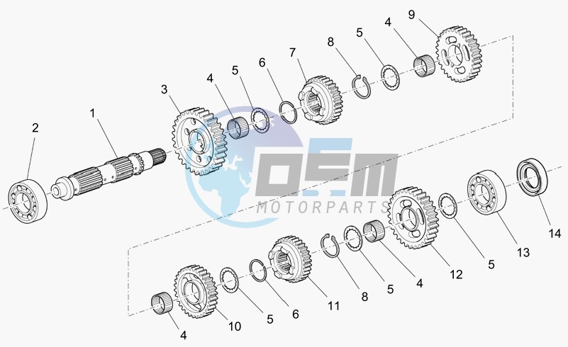 Driven shaft