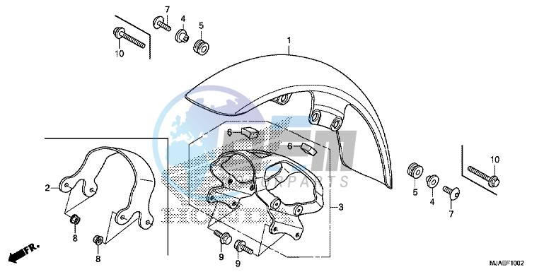 FRONT FENDER (VT750C2S/ S)