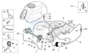 V7 Racer 750 drawing Fuel vapour recover system