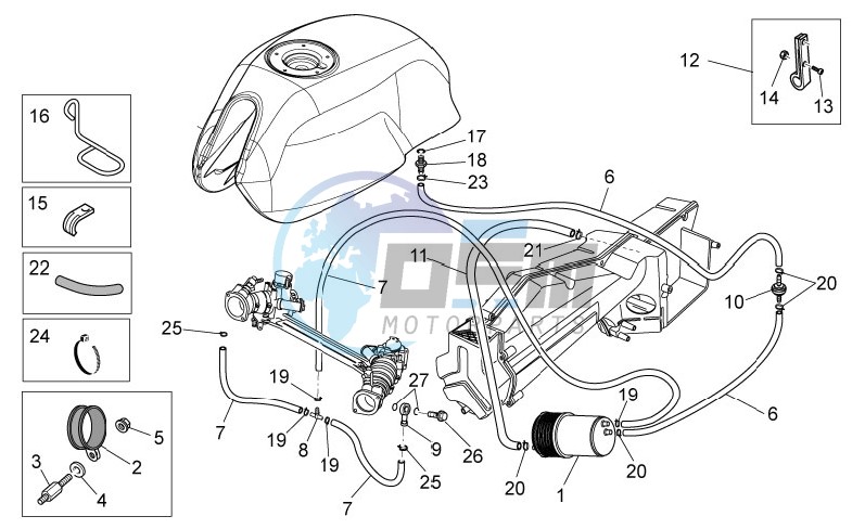 Fuel vapour recover system