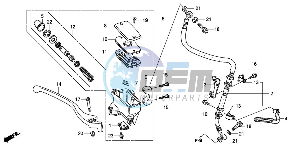 FR. BRAKE MASTER CYLINDER