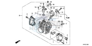 TRX420FPED TRX420 Europe Direct - (ED) drawing THROTTLE BODY