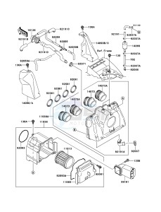 ZRX1200R ZR1200-A5H FR GB XX (EU ME A(FRICA) drawing Air Cleaner