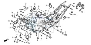 XL1000VA VARADERO drawing FRAME BODY (XL1000V)