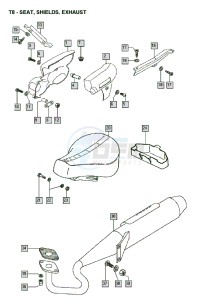 FLEXER_XL_25kmh_K8-L0 50 K8-L0 drawing Seat-shields-exhaust