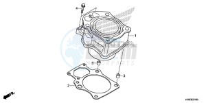 TRX500FA6G TRX500FA Australia - (U) drawing CYLINDER