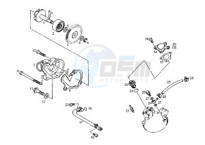 GPR RACING -125 cc drawing WATER PUMP