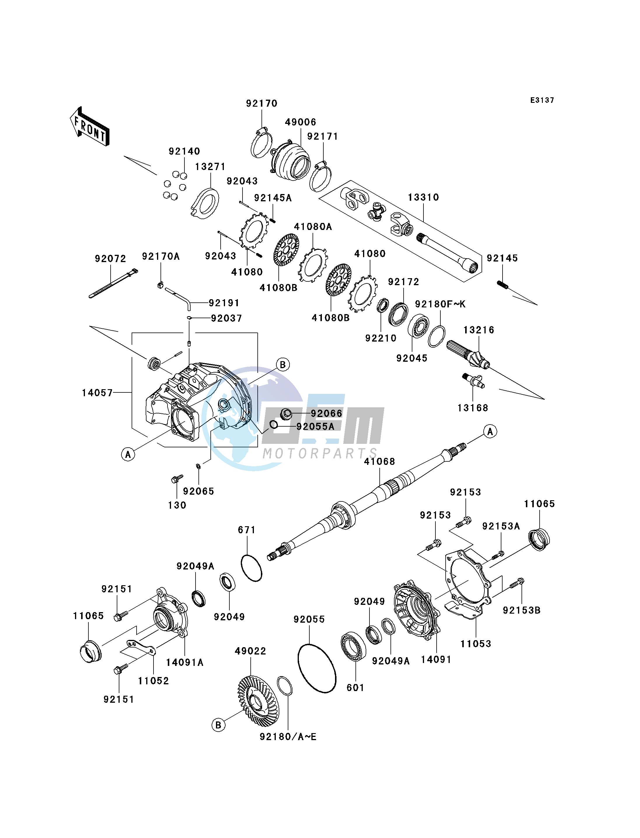 DRIVE SHAFT-REAR