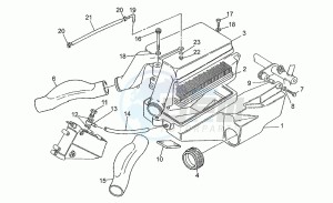 Daytona 1000 RS RS drawing Air filter