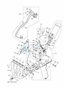 MT-10 MTN1000 (B67P) drawing EXHAUST