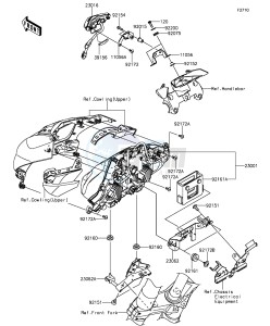 Z1000 ZR1000FEF FR GB XX (EU ME A(FRICA) drawing Headlight(s)