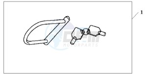 VFR8009 Ireland - (EK / MME TWO) drawing HONDA U-LOCK