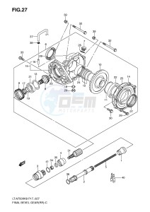 LT-A750X (P17) drawing FINAL BEVEL GEAR (REAR)