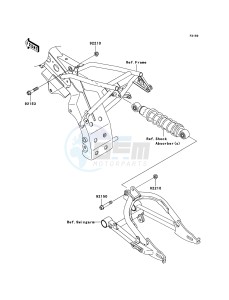 KLX110 KLX110A6F EU drawing Suspension