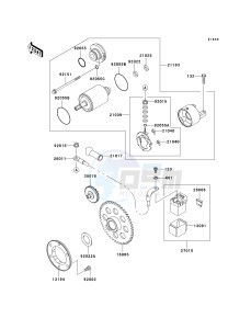 BN 125 A [ELIMINATOR 125] (A6F-A9F) A7F drawing STARTER MOTOR