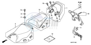 CBF125MA UK - (E) drawing SEAT