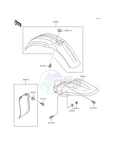 KX 100 B [KX100] (B5-B7) [KX100] drawing FENDERS