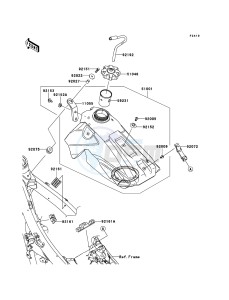 KX450F KX450E9F EU drawing Fuel Tank