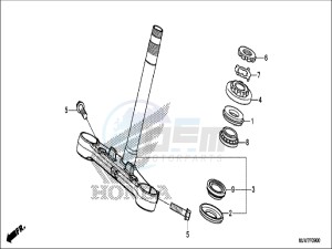 CB500FAH CB500F ED drawing STEERING STEM