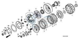 TRX420FPMA U / PS 4WD drawing CLUTCH