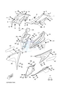 YZF-R125 R125 (5D7R 5D7R 5D7R) drawing COWLING 1