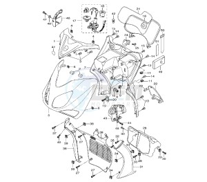 VP X-CITY 250 drawing FRONT BODY