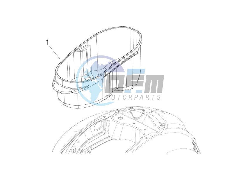 Helmet housing - Undersaddle