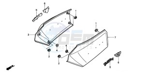 GL1500A GOLDWING ASPENCADE drawing SIDE COVER