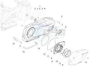 MEDLEY 125 4T IE ABS E3, E4 (APAC) drawing Crankcase cover - Crankcase cooling