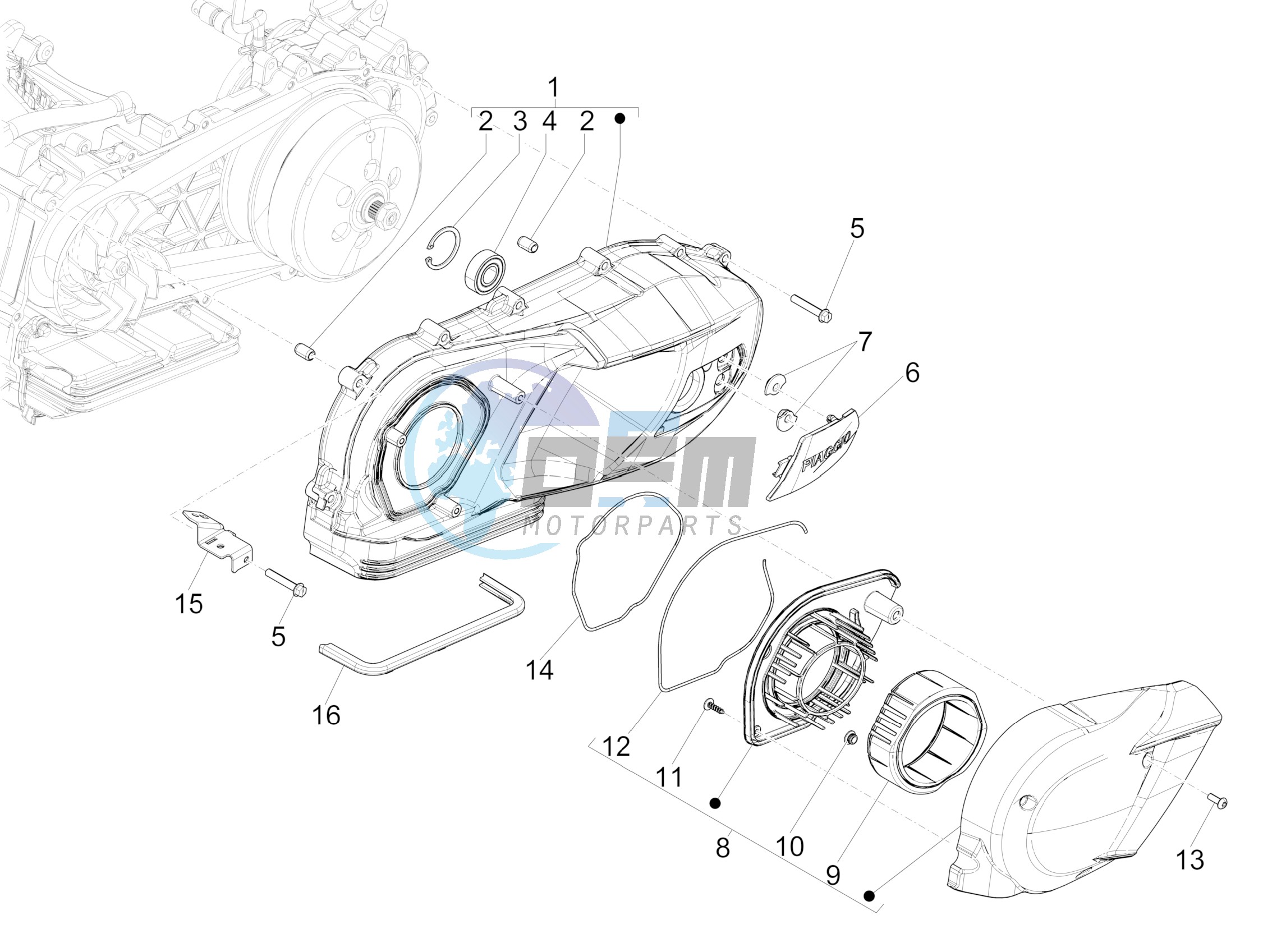 Crankcase cover - Crankcase cooling