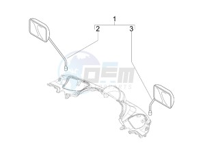 Beverly 300 ie Tourer (USA) USA drawing Mirrors