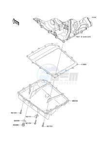 ZX 1000 E [NINJA ZX-10R] (E8F-E9FA) 0E8F drawing OIL PAN