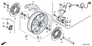 CBR1000RRE Fireblade 2ED drawing FRONT WHEEL