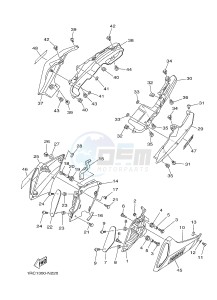 MT09 900 (1RCC) drawing SIDE COVER