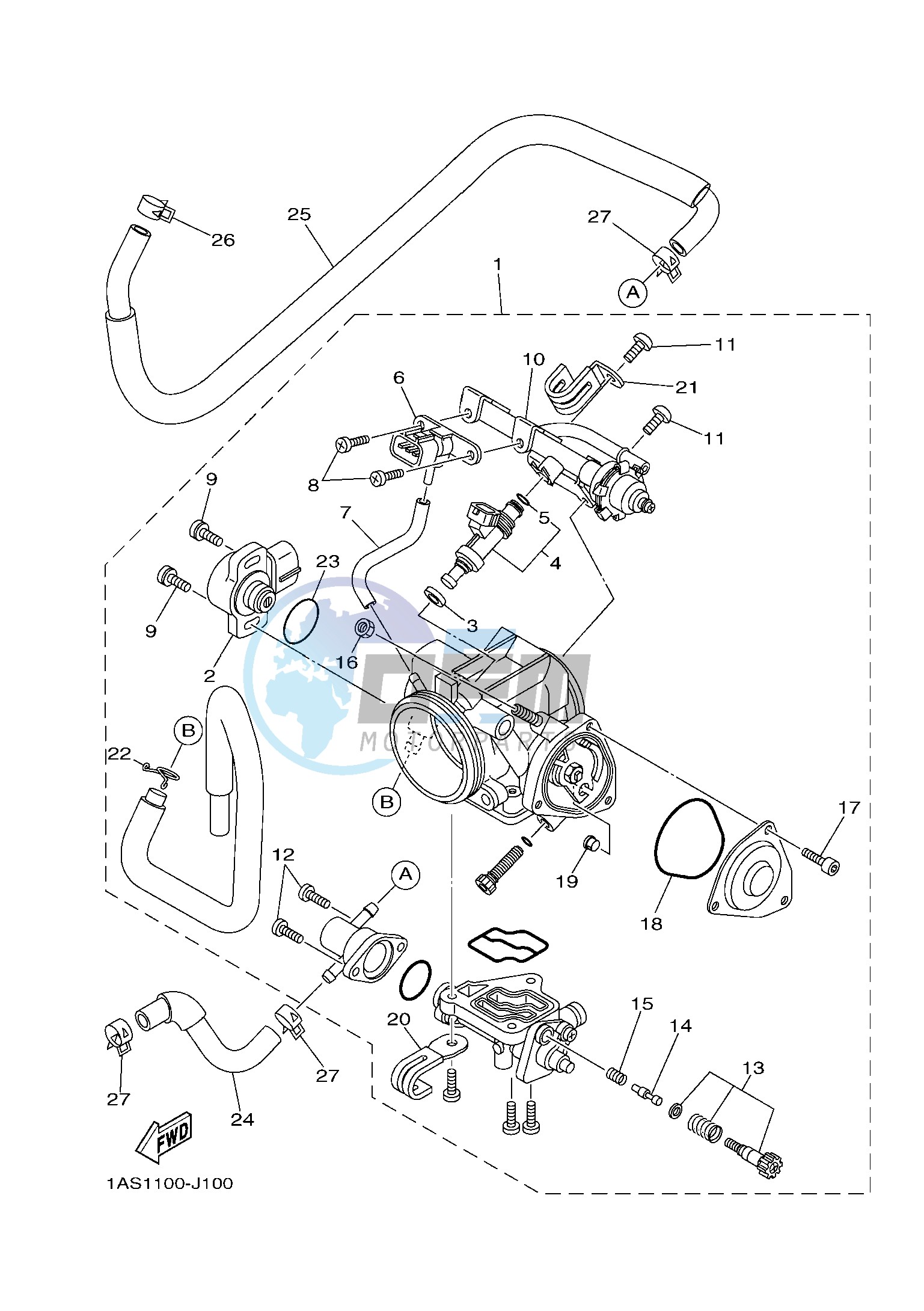 THROTTLE BODY ASSY 1