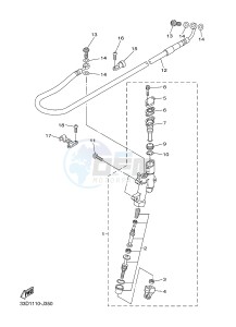 YZ450FX (B912 B913 B914 B914 B915) drawing REAR MASTER CYLINDER